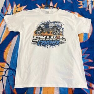 White Skull Crusher Graphic T-Shirt